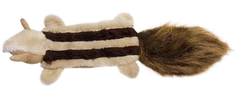 Jucarie pentru caine Record Squeaky Plush Toy Striped Squirrel (6441.2)