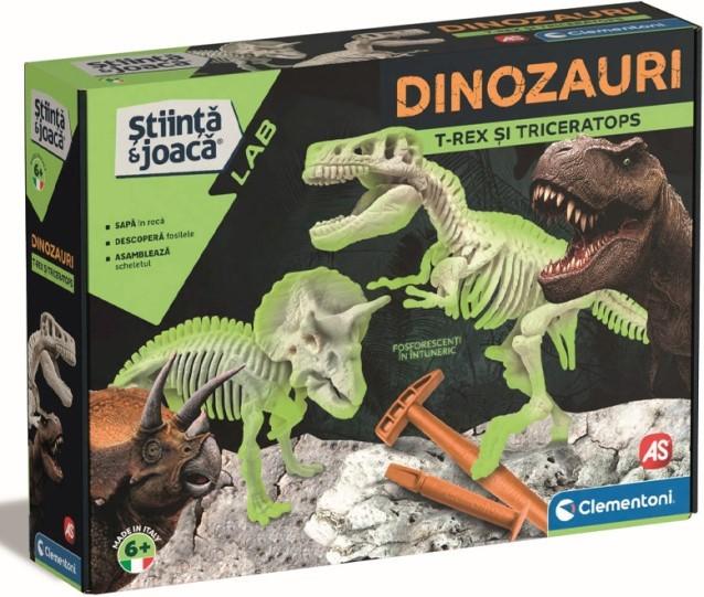 Set de cercetare pentru copii AS Company Dinozauri: T-Rex si Triceratop RO (1026-50749)