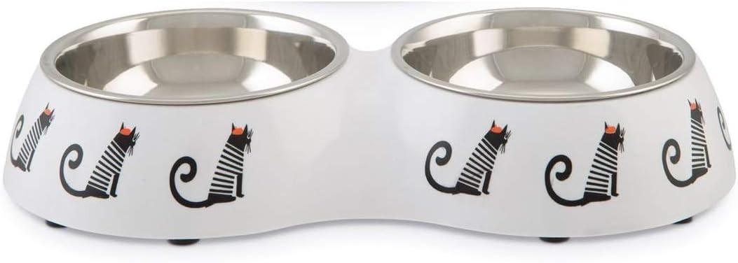 Bol de hrana pentru pisici Beeztees Double Muzy (650741)