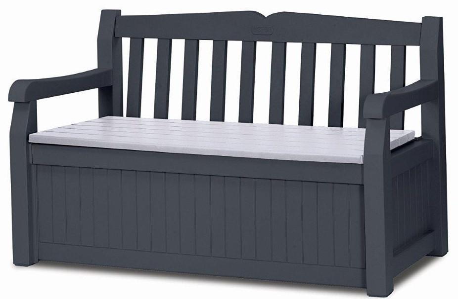 Banca gradina Keter Eden Garden Bench 265L Graphite/Gray