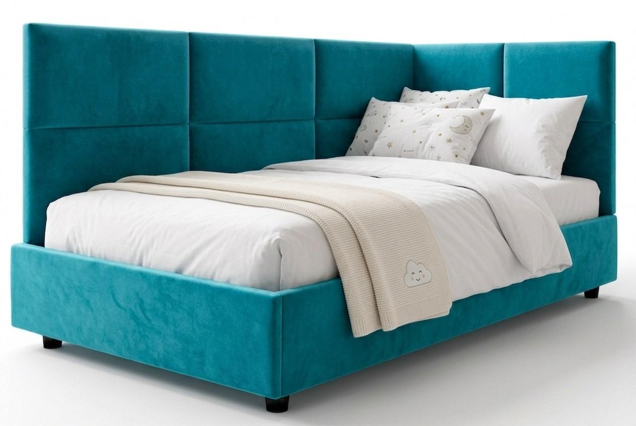 Детская кровать Aurus Bruno 90x200 Бирюзовый