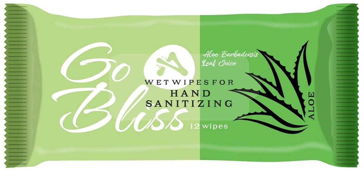 Влажные салфетки Go Bliss Aloe 12 шт