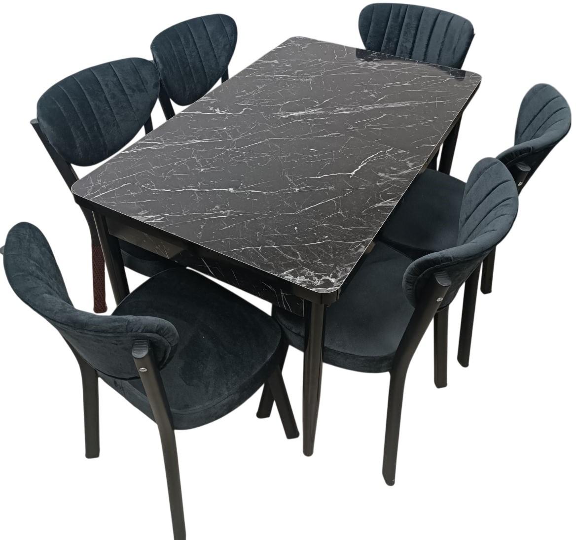 Set de masa si scaune Kelebek ES-1222 (6 scaune)