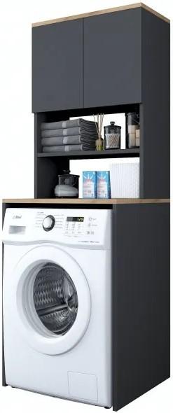 Шкаф в ванную Trendy KD101 - 2674 Ореховый/Антрацит