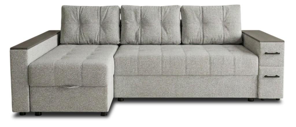 Canapea coltar Aurus Nicoli 255x150 cm Great Light Grey