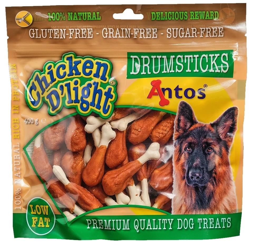 Snackuri pentru caini Antos Chicken D'light Drumsticks