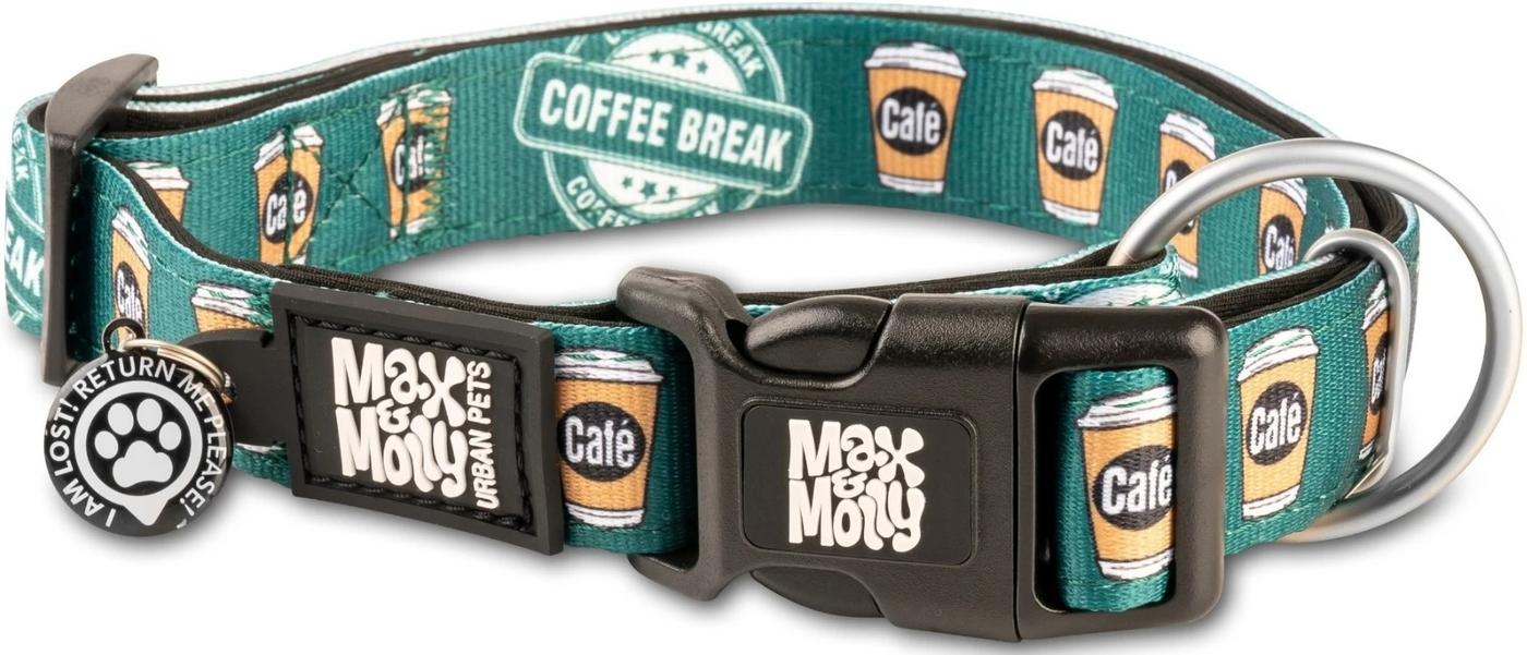 Ошейник для собак Max & Molly Smart ID Coffee Break L