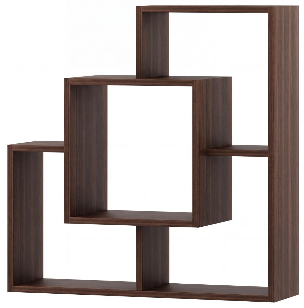 Полка на стену Fabrik Home Tetris 10 Орех Темный