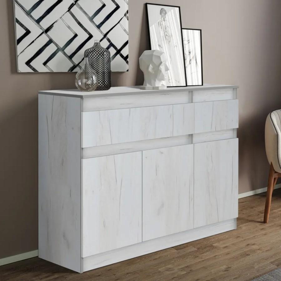 Comoda Modern Komfi 120 (Stejar craft alb)