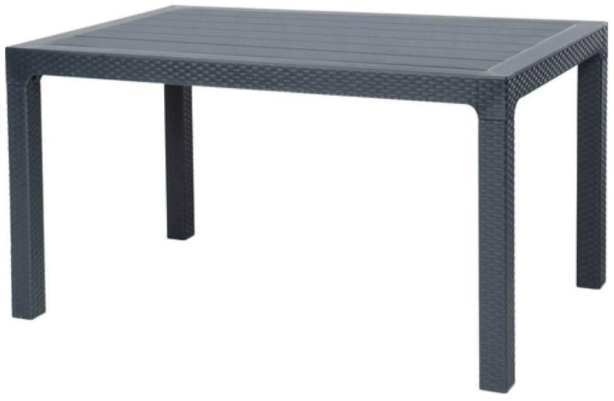 Masa de gradina Sonmez Elit Rattan 90x150 Antracit