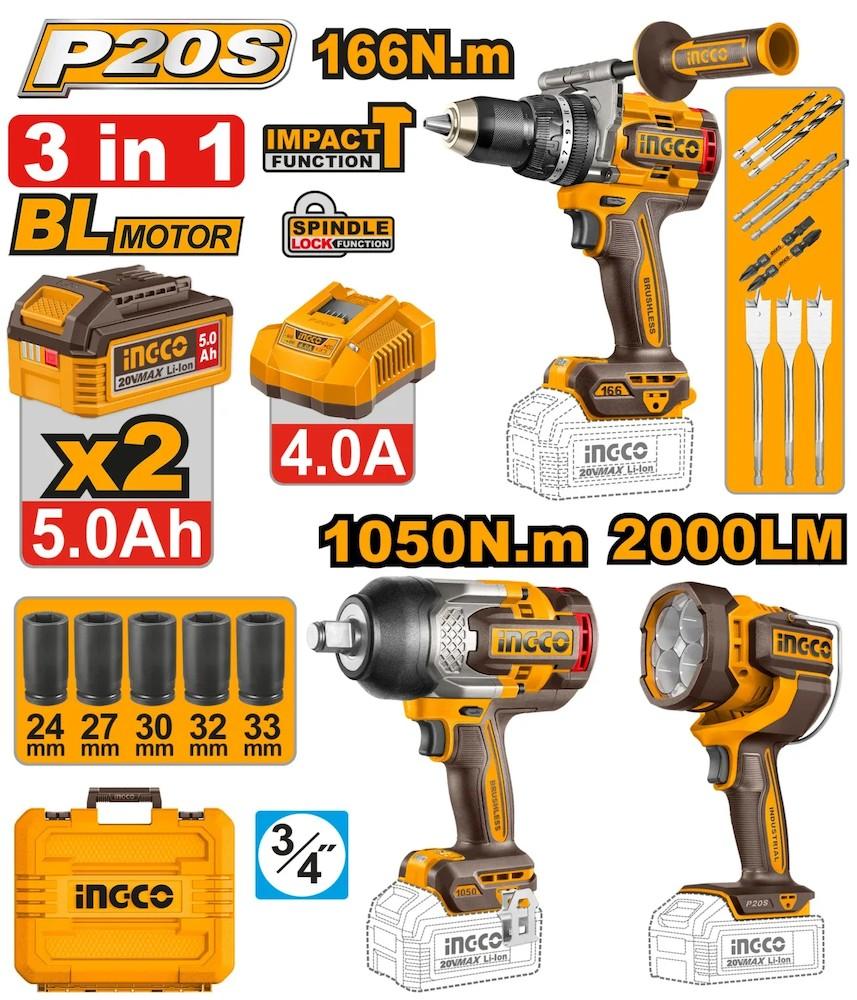 Набор электроинструментов INGCO COSLI250882