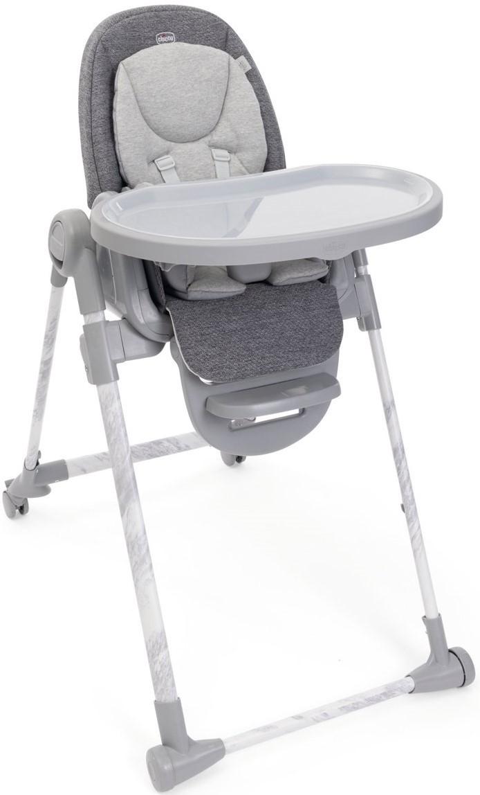 Scaun reglabil pe inaltime de masa Chicco Polly Armonia Carrara