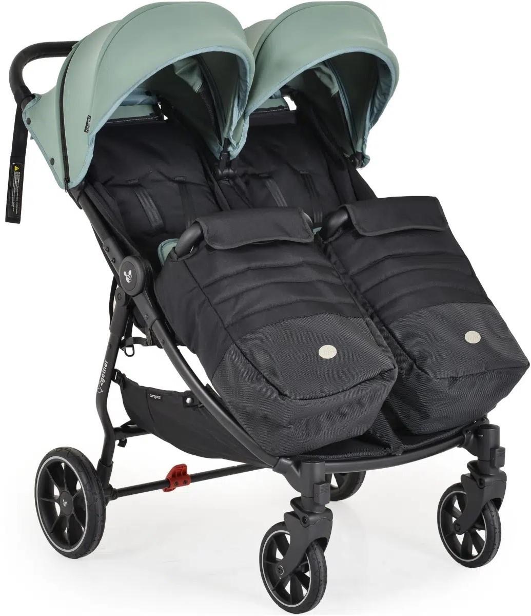 Carucior pentru gemeni Moni 2Gether Iceberg Green