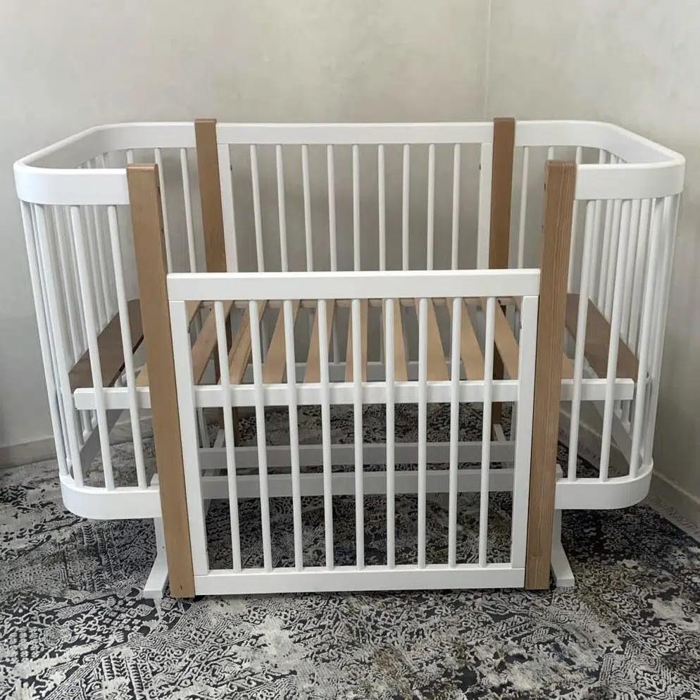 Детская кроватка Kuzea Elza White Natur