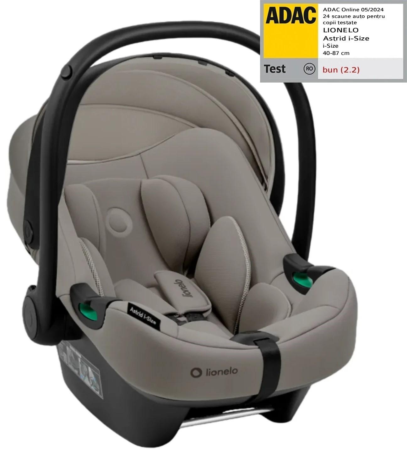 Scaun auto copii Lionelo Astrid Beige Taupe