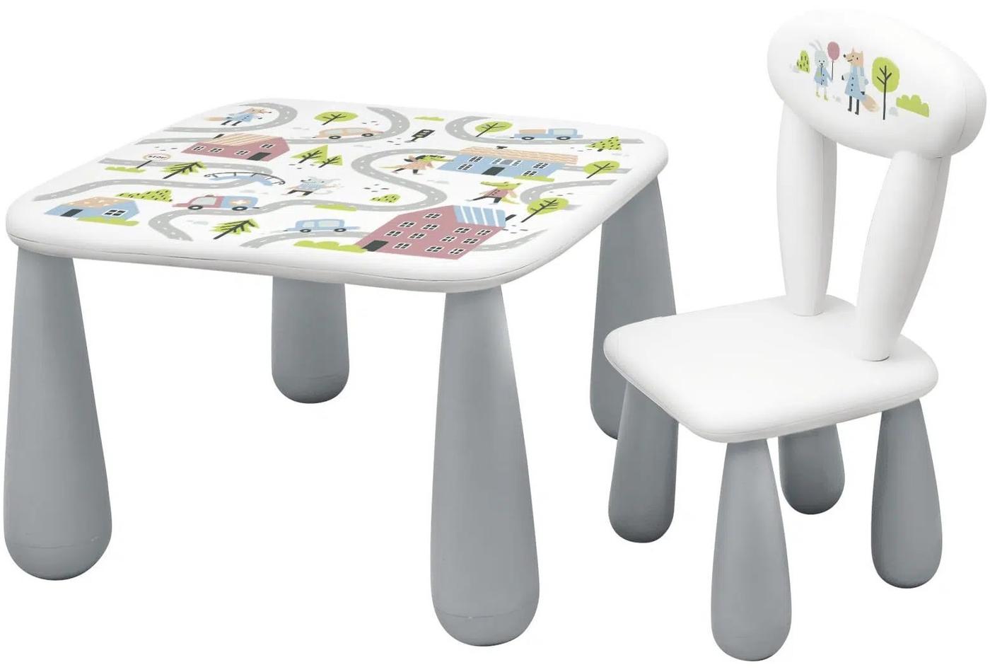 Письменный стол Maltex Luna Town White Grey