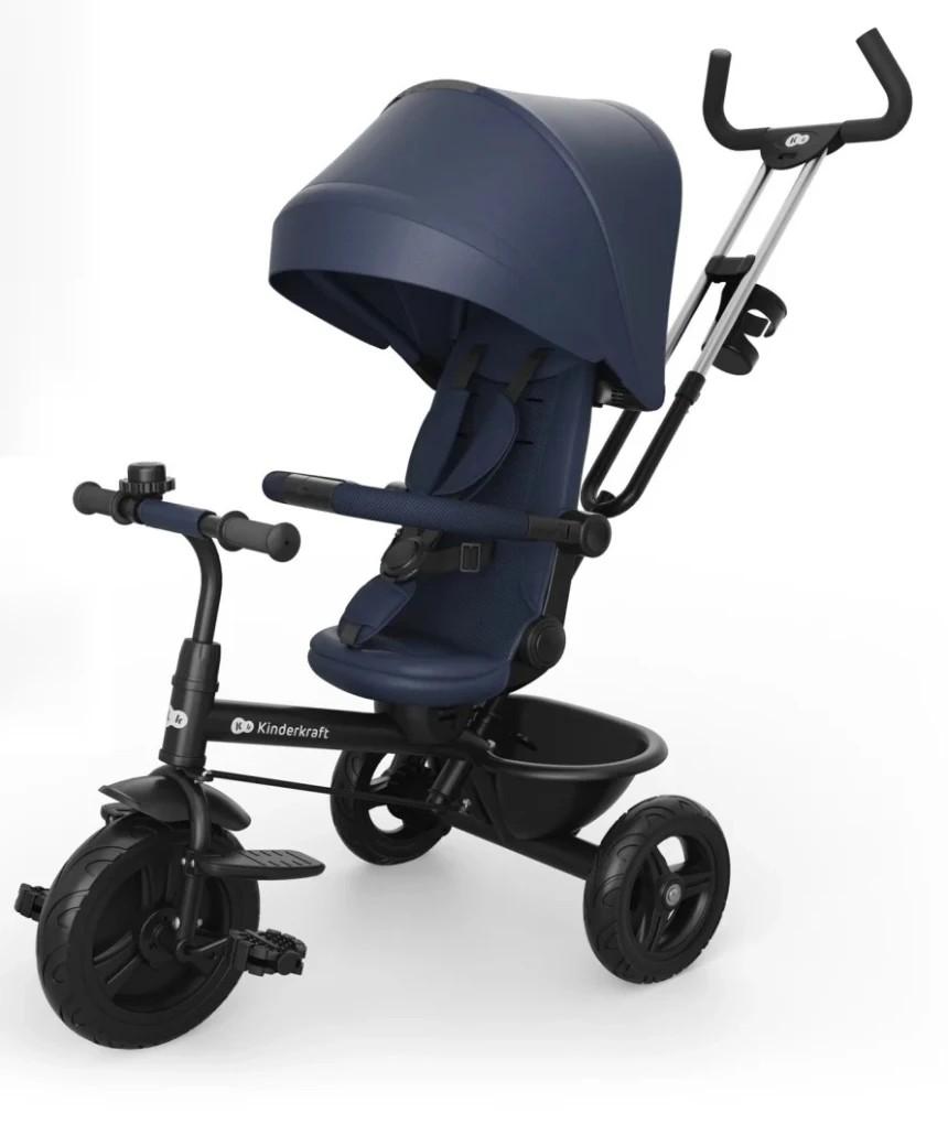 Tricicleta copii KinderKraft Aston 2 Plus Navy (KRASTO02NAVPL00)