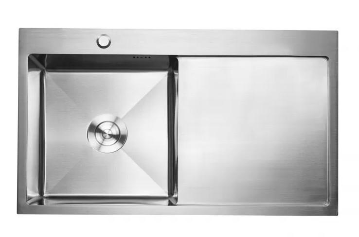 Мойка кухонная PLATINUM Handmade 86x50/230 L(левосторонняя)