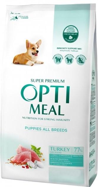 Hrana uscata pentru caini Optimeal Puppies All Breeds Turkey 12kg