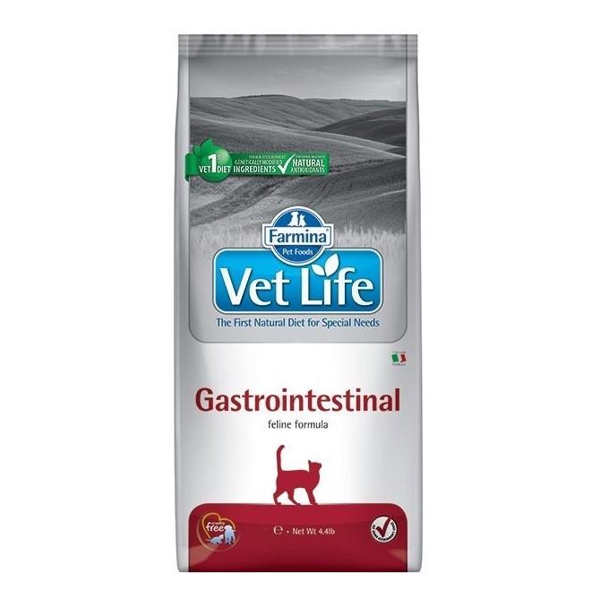Hrana uscata pentru pisici Farmina VET LIFE NATURAL DIET CAT GASTRO INTESTINAL 2 KG