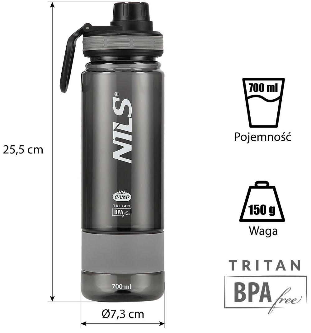 Sticla pentru apa Nils Camp NCD07 Grey