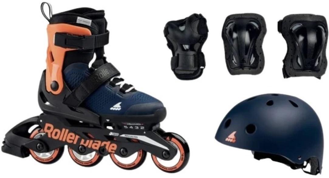 Роликовые коньки Rollerblade  Microblade Cube Blu Notte/Aran size 33-36