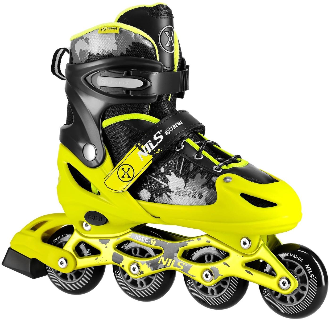 Роликовые коньки NILS EXTREME Rocko Yellow 31-34 (NA18137A)
