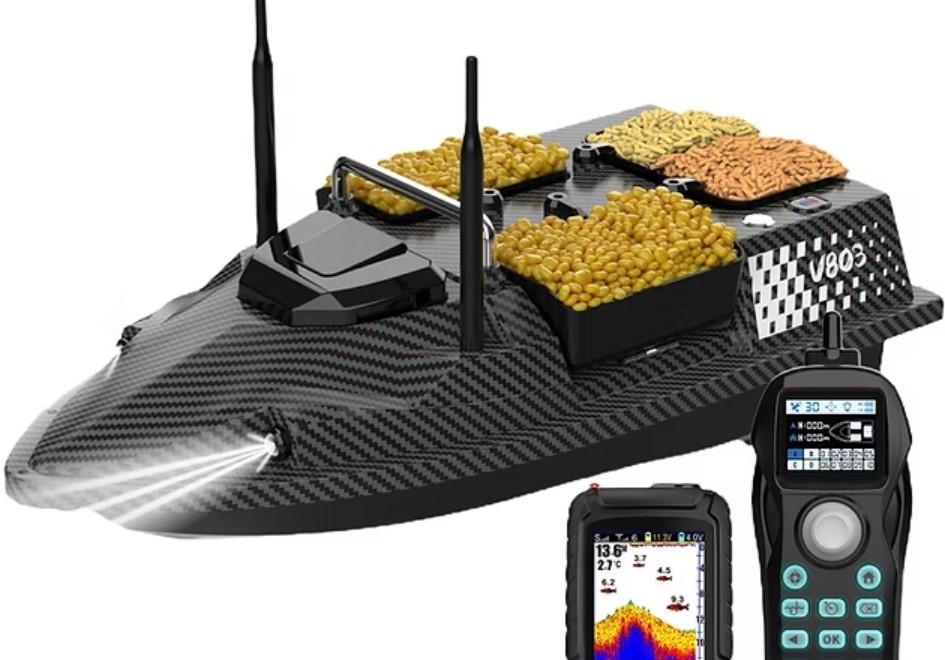 Прикормочный кораблик Flytec V803 GPS Эхолот