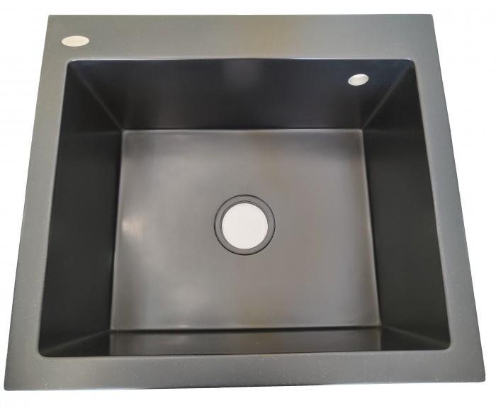 Мойка кухонная Tornado NIKOLI 510x565 Obsidian