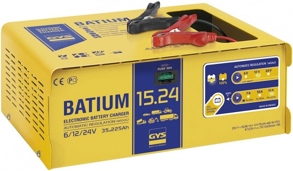 Зарядное устройство для автомобильного аккумулятора GYS BATIUM 15-24