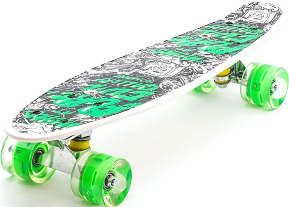 Скейтборд New World YB-103 Graffiti Green
