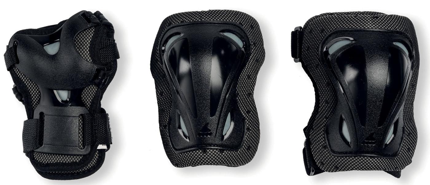 Echipament de protectie Rollerblade  Skate Gear Junior 3 Pack XXXS Black (069P0200100)