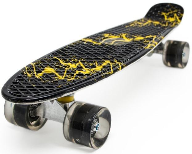 Скейтборд New World YB-104 Black/Yellow