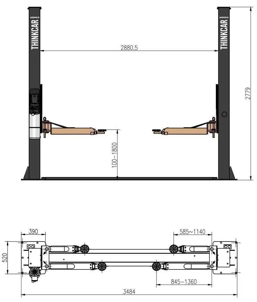 Подъёмное оборудование Thinkcar TVL 240S