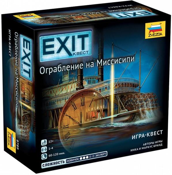 Настольная игра Zvezda Exit Квест: Ограбление на Миссисипи (8789)