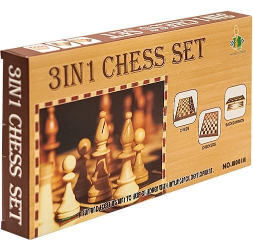 Настольная игра New World 3in1 Chess Set (W001H)