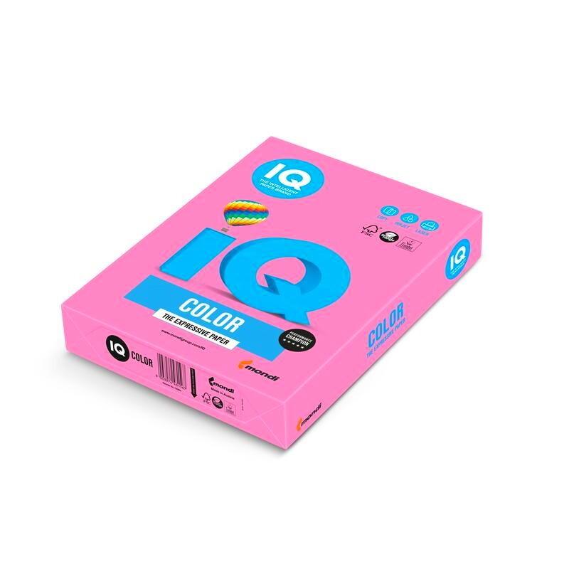 Hirtie colorata imprimanta IQ-Color A4 Neon Pink, 80 g/m2, NEOPI