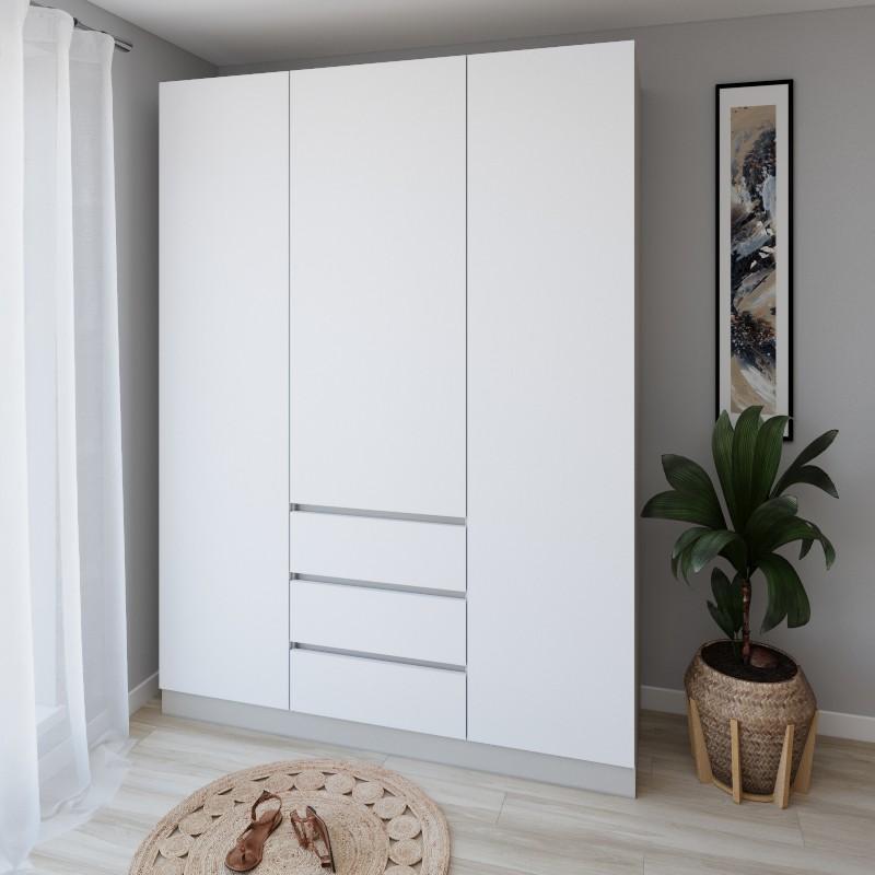 Шкаф Smartex N16 160 см Кашемир / Белый
