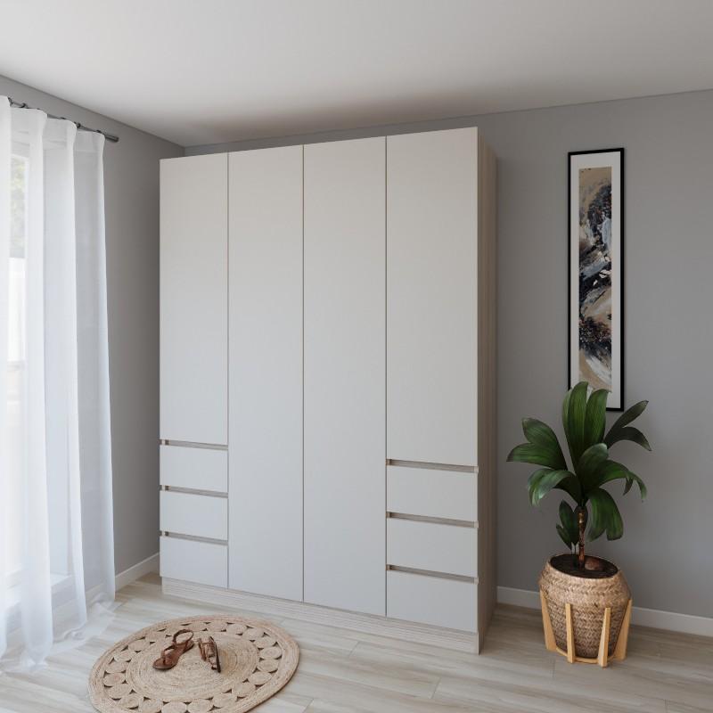 Dulap Smartex N17 160 cm Stejar Deschis / Cașmir