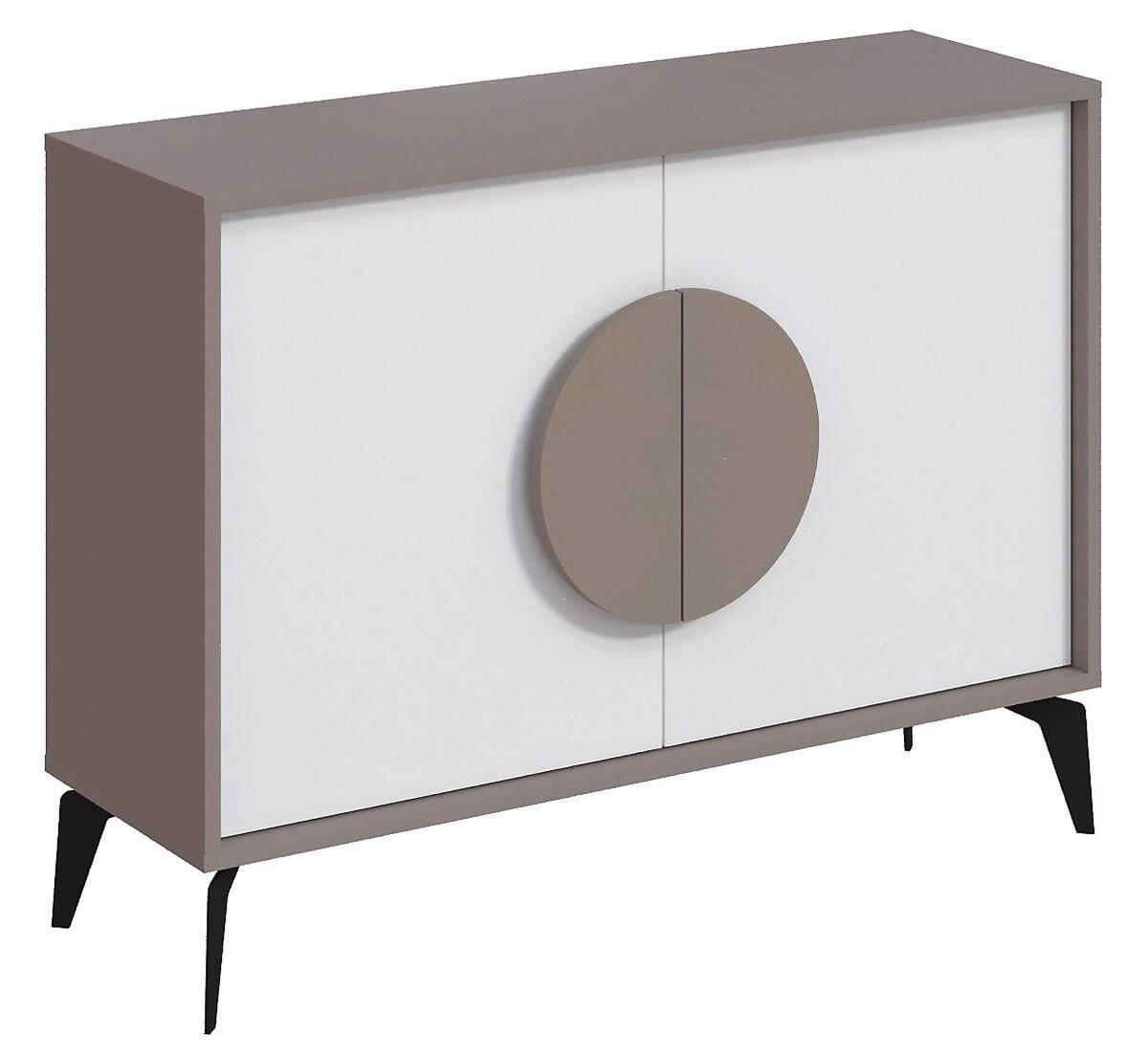 Masa consola DECO Gora Light Mocha(Bej)/White(Alb)