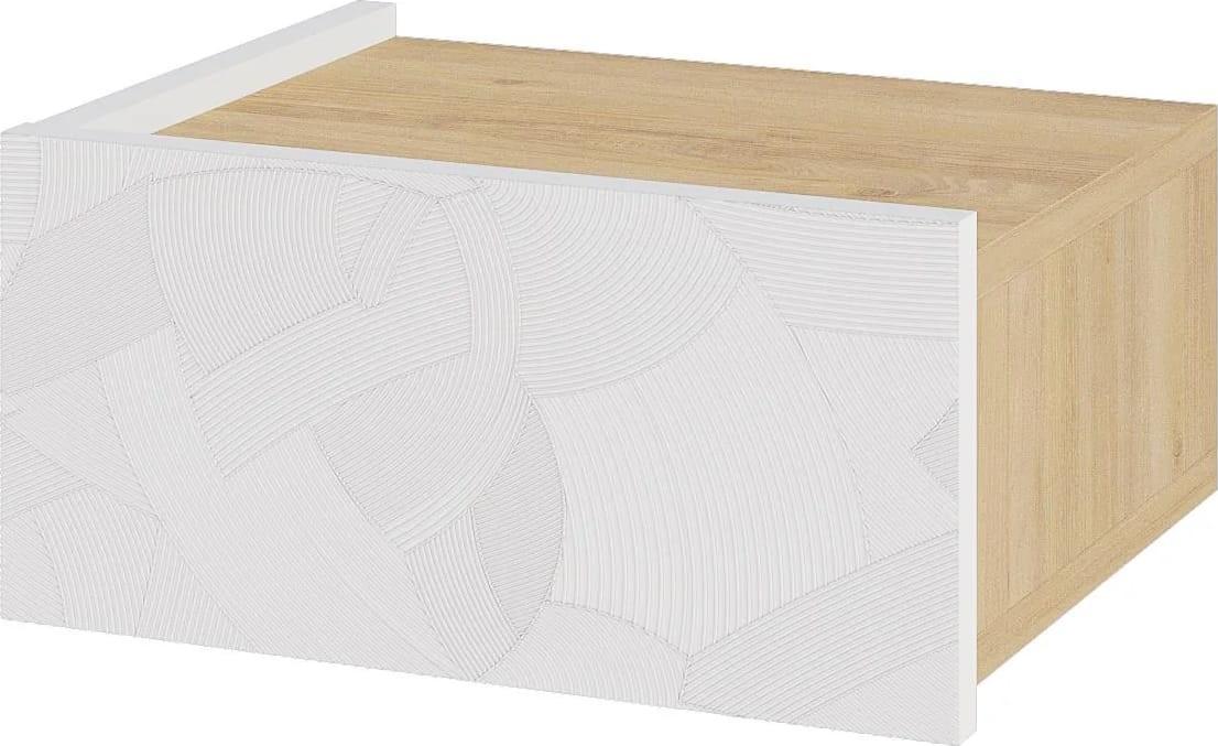 Прикроватная тумбочка DECO Onda White / Saphire Oak