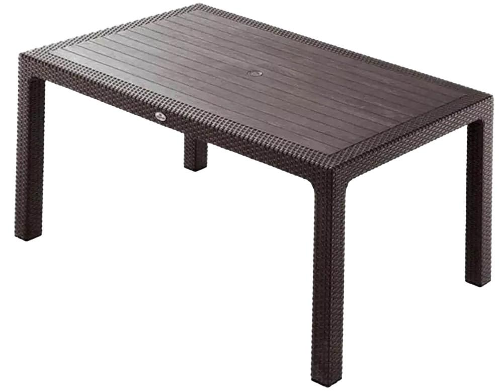 Masa de gradina Heniver Rattan 90x150 Maro