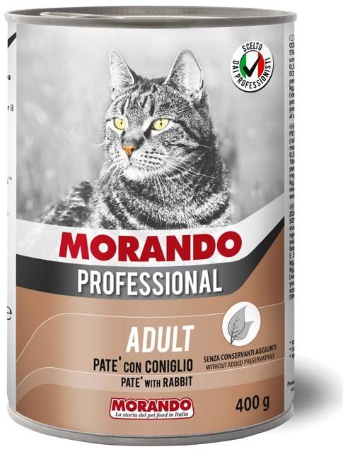 Влажный корм для кошек Morando Professional Pate Rabbit 400г