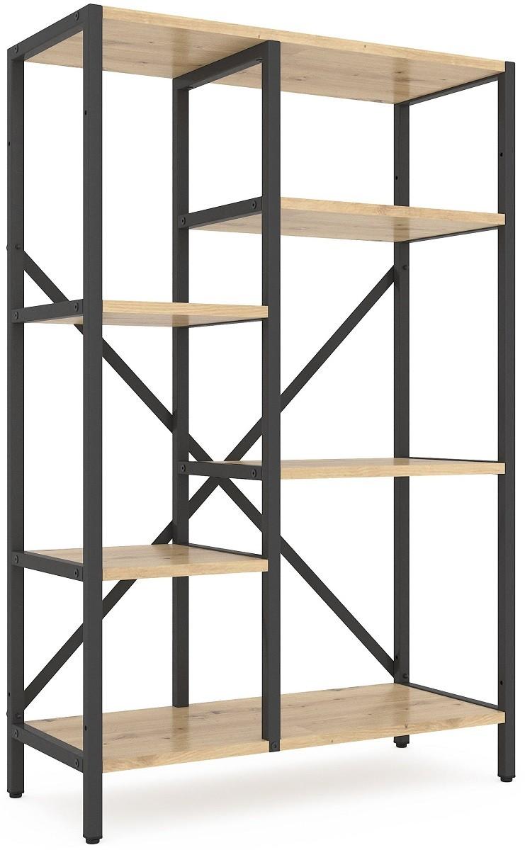 Стеллаж Nex Loft Cascade Антрацит (Серый)/Дуб Артизан (Бежевый)