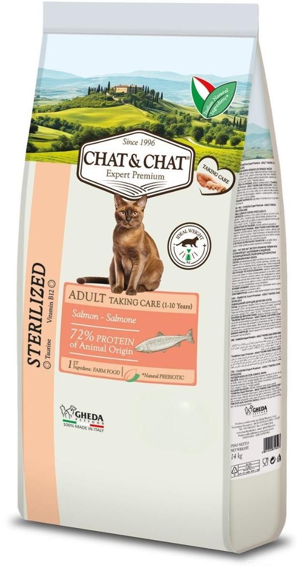 Сухой корм для кошек Gheda Chat&Chat Adult Salmon 14kg