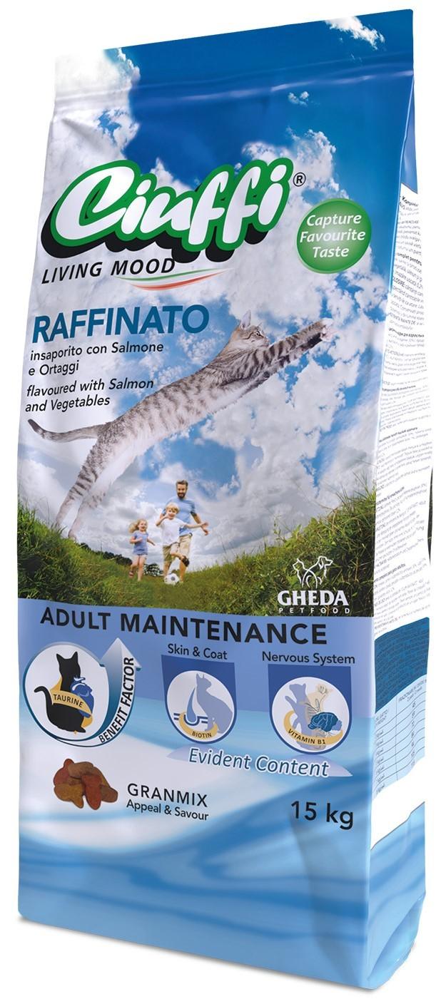 Сухой корм для кошек Ciuffi Adult Raffinato Salmon 15kg