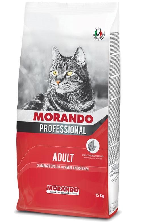 Сухой корм для кошек Morando Professional Adult Chicken/Beef 15кг