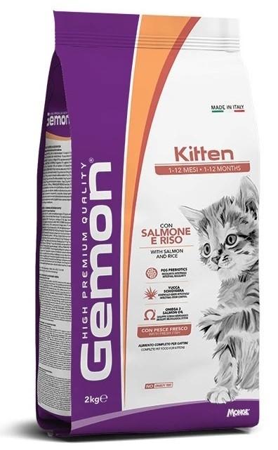 Сухой корм для кошек Gemon Kitten Salmon/Rice 2кг