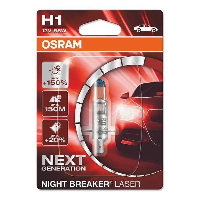 Автомобильная лампа Osram H1 Night BREAKER LASER OS-64150NL-01B
