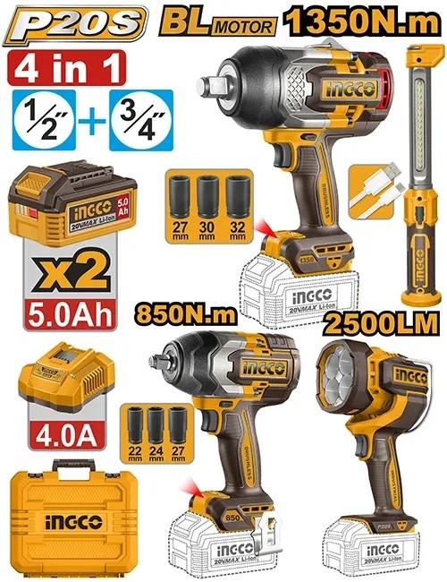 Набор электроинструментов INGCO COSLI260193